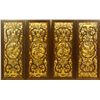 Image 1 : 4 CHINESE GILT WOOD RETICULATED WALL PLAQUES
