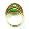 Image 4 : GUMP'S 18K YG EMERALD GREEN JADEITE RING