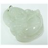 Image 1 : CHINESE WHITE JADEITE LAUGHING BUDDHA PENDANT