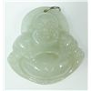 Image 2 : CHINESE WHITE JADEITE LAUGHING BUDDHA PENDANT