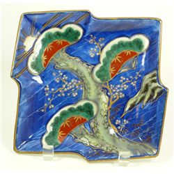 JAPANESE PORCELAIN ENAMELED IMARI PLATE