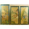 Image 1 : SET OF 3 CHINESE OIL PAINTINGS ON SILK