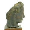 Image 2 : BRONZE THAI PARTIAL BUDDHA HEAD ON BASE