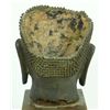 Image 4 : BRONZE THAI PARTIAL BUDDHA HEAD ON BASE