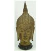 Image 1 : ANTIQUE THAI BRONZE SUKATHAI HEAD WITH STAND