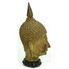 Image 2 : ANTIQUE THAI BRONZE SUKATHAI HEAD WITH STAND