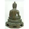 Image 5 : 18th C CHINESE BRONZE SEATED BUDDHA FIGURE