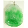 Image 2 : CHINESE CARVED JADEITE SEATED BUDDHA PENDANT