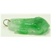 Image 4 : CHINESE CARVED JADEITE SEATED BUDDHA PENDANT