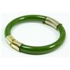 Image 2 : CHINESE NEPHRITE JADE HINGED BANGLE BRACELET
