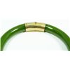 Image 3 : CHINESE NEPHRITE JADE HINGED BANGLE BRACELET