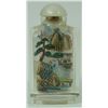 Image 1 : REVERSE GLASS PAINTED LANDSCAPE SNUFF BOTTLE