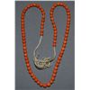 Image 1 : PUEBLO CORAL BEAD NECKLACE