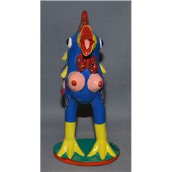 MEXICAN FOLK ART POTTERY CHICKEN