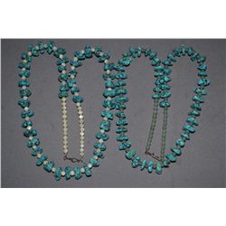 TWO PUEBLO NUGGET NECKLACES