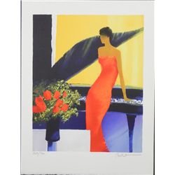 Emile Bellet The Piano Signed and Numbered Litho Print