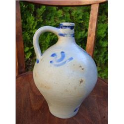 French Alsatian stoneware jug-pitcher cir 1880