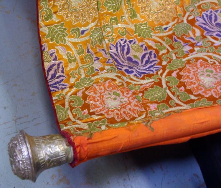 Buddhist Silk Layered Scroll Wall Hanging Tapestry