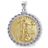 Image 2 : 2012 1/2 oz Gold Eagle White Gold Pendant (Rope-ScrewTo