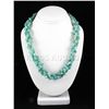 Image 1 : 591.51CTW 20in. OCEAN BLUE CHIPPED STONE NECKLACE METAL