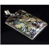 Image 2 : NATURAL 51.56CTW MOTHER OF PEARL SILVER PENDANT