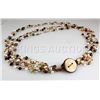 Image 2 : 148.00CTW Multi Color Thread Freshwater Pearl Necklace