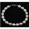 Image 2 : 88.61CTW 7" PEACH FRESHWATER PEARL BRACELET METAL LOCK