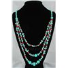 Image 1 : 471.27CTW TURQUOISE & RED CORALS STATEMENT NECKLACE