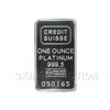 Image 1 : Credit Suisse One Ounce Platinum Bar .9995
