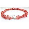 Image 2 : 480.10CTW 22in. PINKROSE CHIPPED STONE NECKLACE METAL L