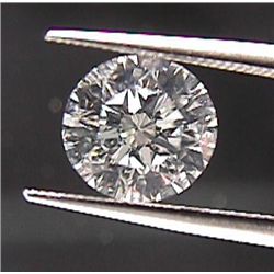 GIA CERT. 0.70 CTW ROUND DIAMOND D/SI1