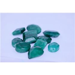229.40 CTW AFRICAN EMERALD MIX SHAPES LOOSE STONES