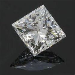 EGL CERT 0.97 CTW PRINCESS CUT DIAMOND D/SI2