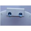 Image 1 : 17.55 CTW BLUE TOPAZ EARRINGS .925 STERLING SILVER