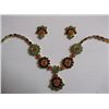 Image 1 : 165.05 CTW GOLD PLATED EMERALD/SAPPHIRE/RUBY NECKLACE A