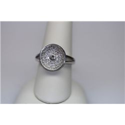 5.00 CTW CZ MICRO PAVE SETTING RING .925 STERLING SILVE