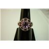 Image 1 : 29.00 CTW Amethyst and Tourmiline Cut fine ring .925 ST