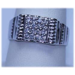 15.90 CTW CZ RING .925 STERLING SILVER