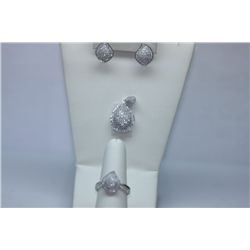 9.02 CTW CZ MICRO PAVE SETTING SET .925 STERLING SILVER