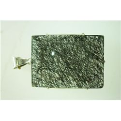 91.00 CTWRutial cut Pendant regtangular shape .925 STER