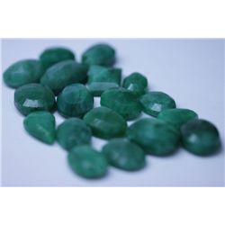 181.80 CTW AFRICAN EMERALD MIX SHAPES LOOSE STONES (18)