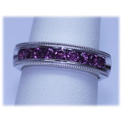 21.55 CTW PINKTOURMALINE RING .925 STERLING SILVER