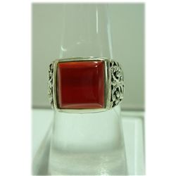 32.00 CTW MOP ring .925 STERLING SILVER