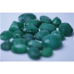 232.35 CTW AFRICAN EMERALD MIX SHAPES LOOSE STONES (20)