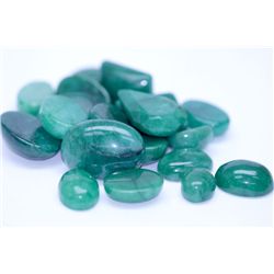 179.85 CTW AFRICAN EMERALD CABUSHION LOOSE STONES