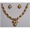 Image 1 : 153.40 CTW GOLD PLATED PEARL/RUBY/SAPPHIRE/EMERALD NECK