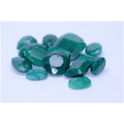 173.60 CTW AFRICAN EMERALD MIX SHAPES LOOSE STONES