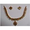 Image 1 : 163.50 CTW GOLD PLATED EMERALD/SAPPHIRE/RUBY NECKLACE A