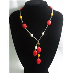 145CTW RED TURQUOISE WITH CHAMPAGNE-WHITE-BROWN