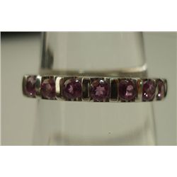 12.50 CTW AMETHYST RING .925 STERLING SILVER